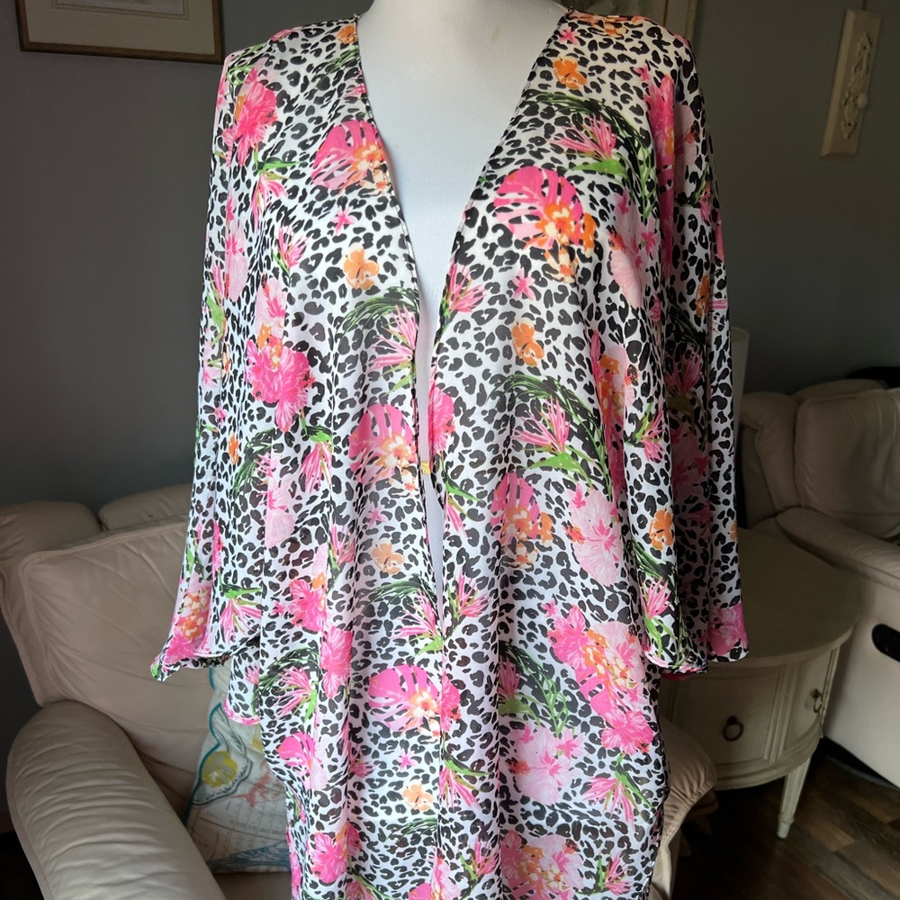 Simply Noelle Fringe Kimono OS